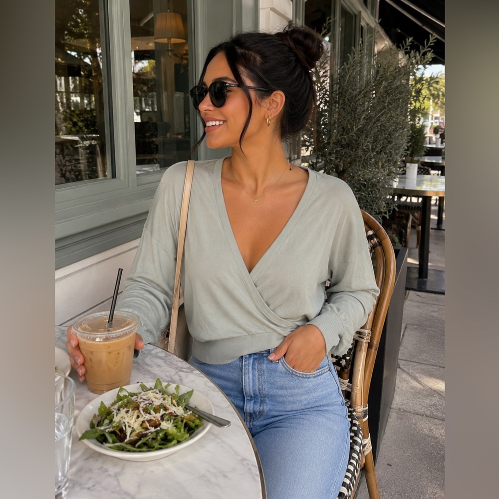 Express‎ Wrap Top – Size Medium